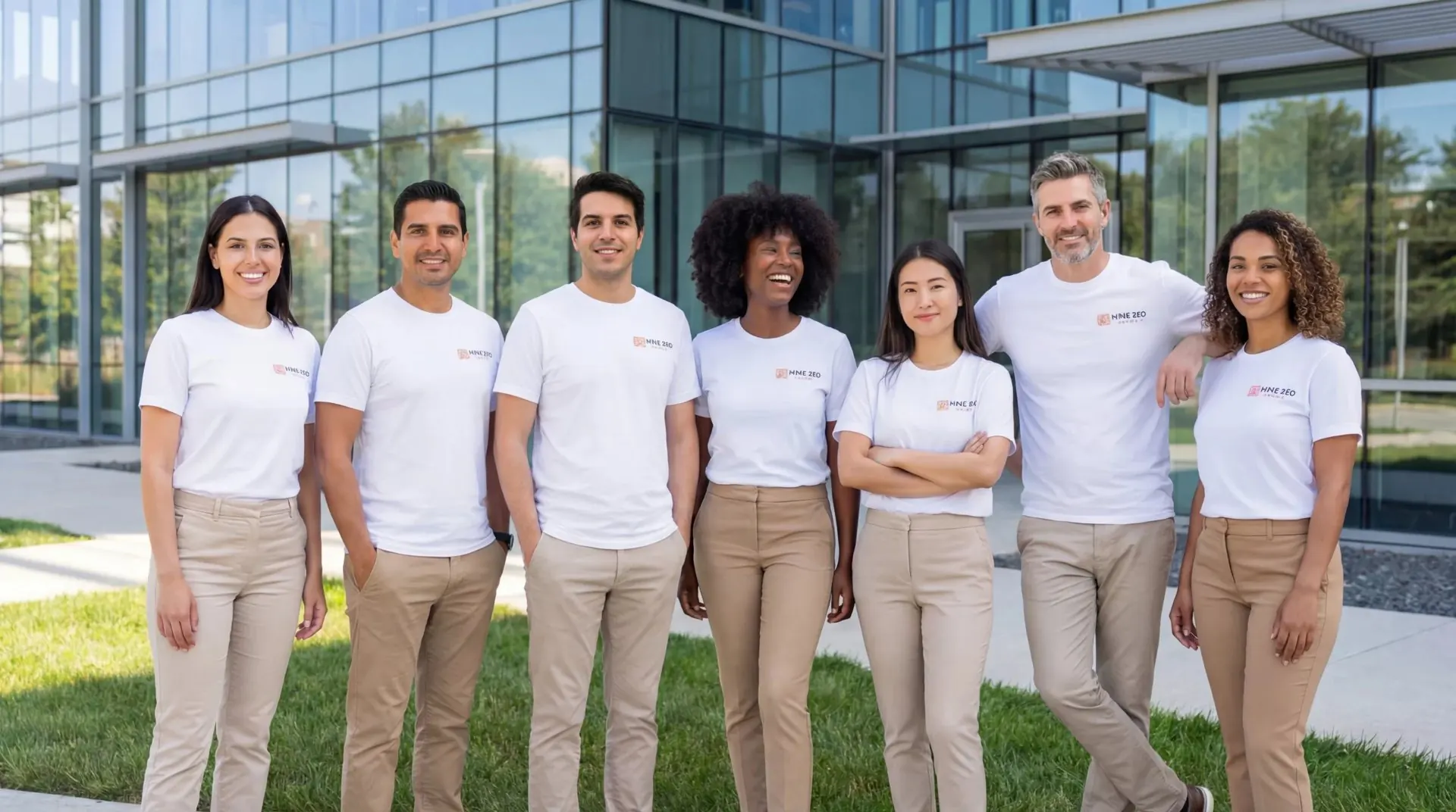 The HVAC SEO Agency team with an HVAC contractor