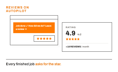 Review request flow wireframe